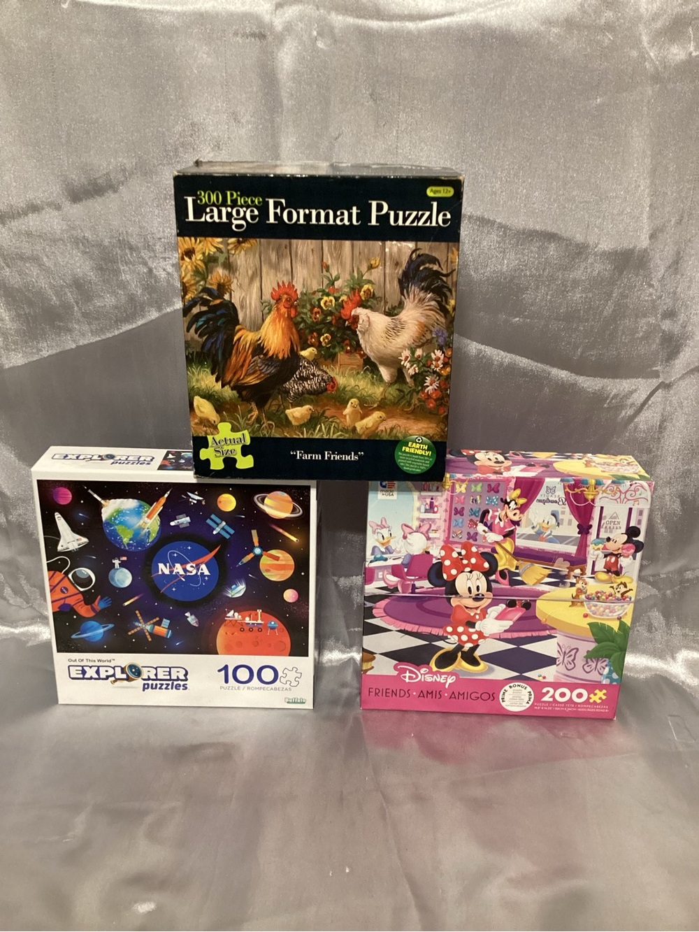 3 Jigsaw Puzzles ~ 100 pc ~ 200 pc ~ 300 pc